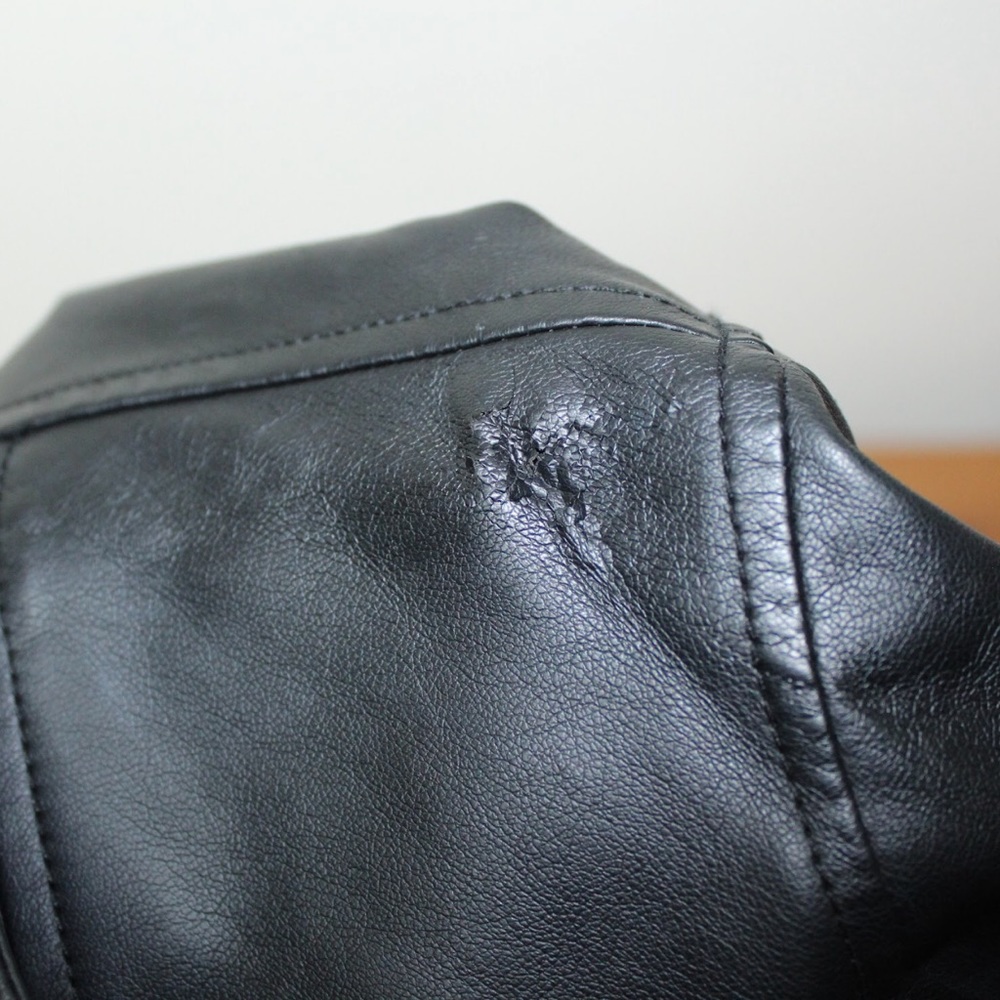 Torrid Insiders Collection Patch Moto Jacket Faux Leather Sz 0 (12/L) - Picture 9 of 9